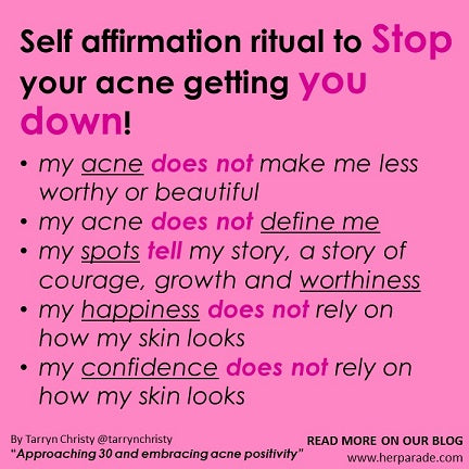 Tarryn Christy on reaching 30 and embracing acne positivity