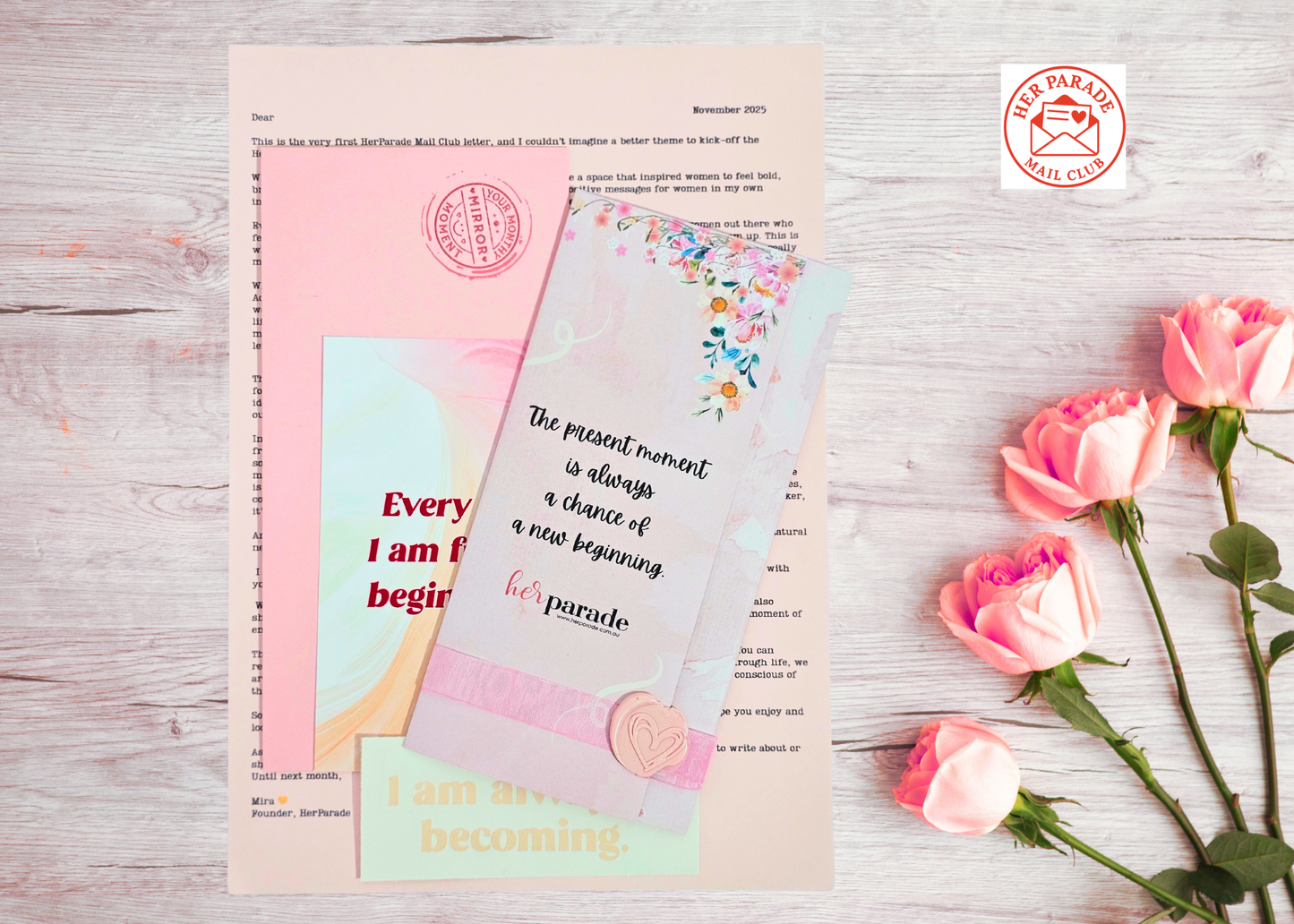 HerParade Mail Club - November 2025 launch! - Your Monthly Dose of Positive Affirmations - HerParade