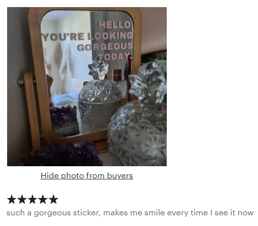 Hello you're looking gorgeous today mirror self affirmation vinyl decal - HerParade