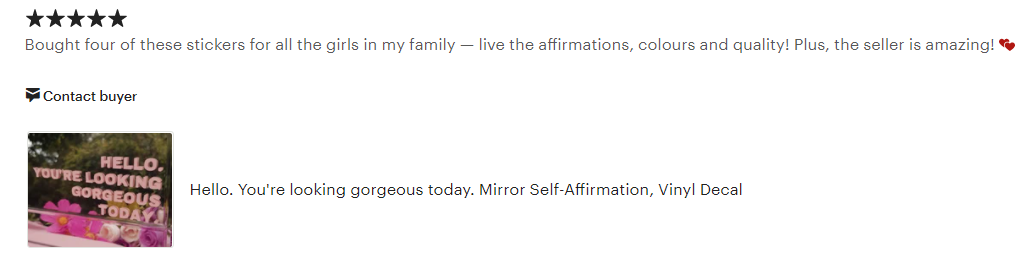 Hello you're looking gorgeous today mirror self affirmation vinyl decal - HerParade