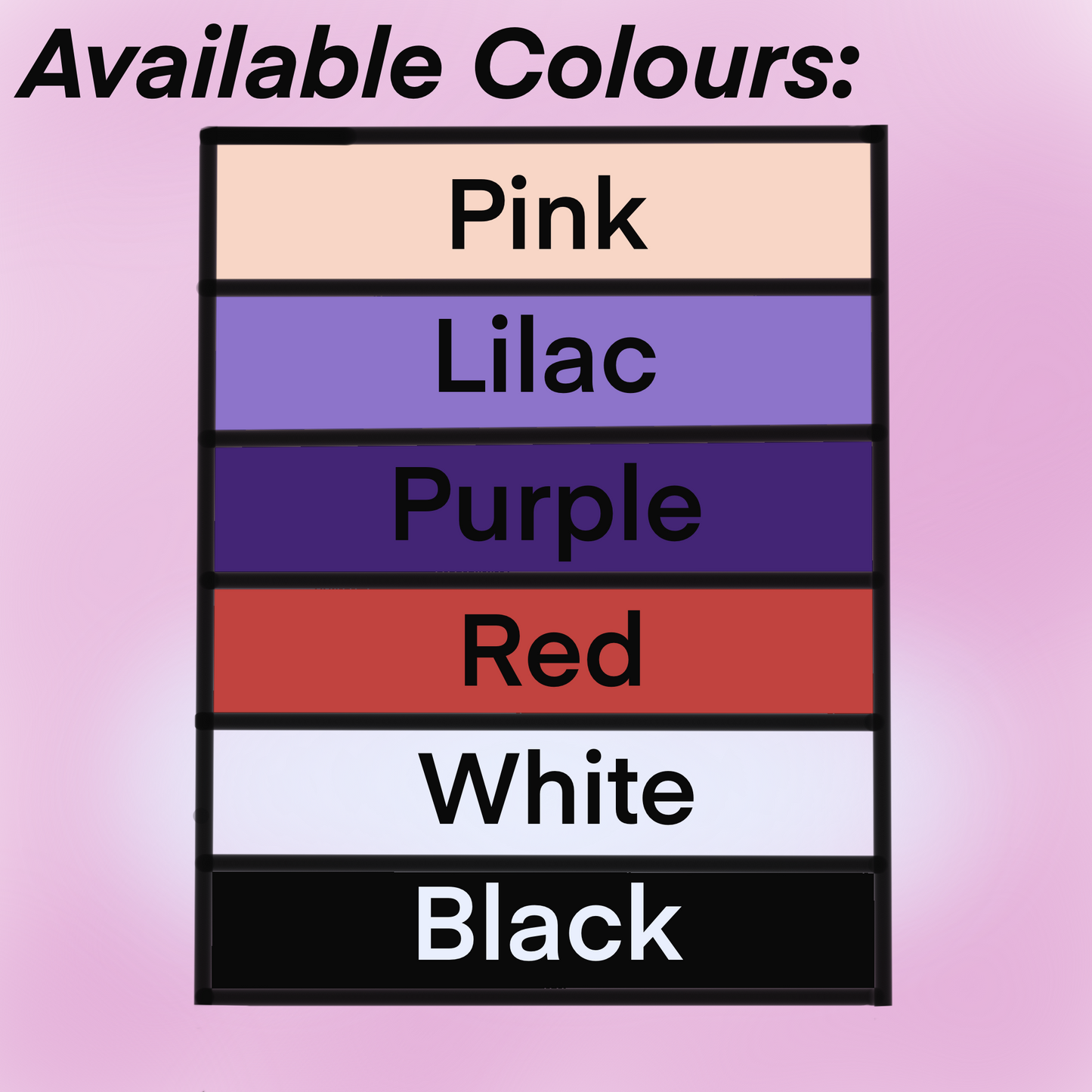 HerParade Colour Chart
