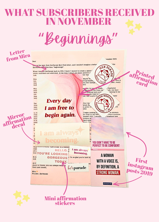 November Mail Club Letter: One-Off Edition (No Subscription)