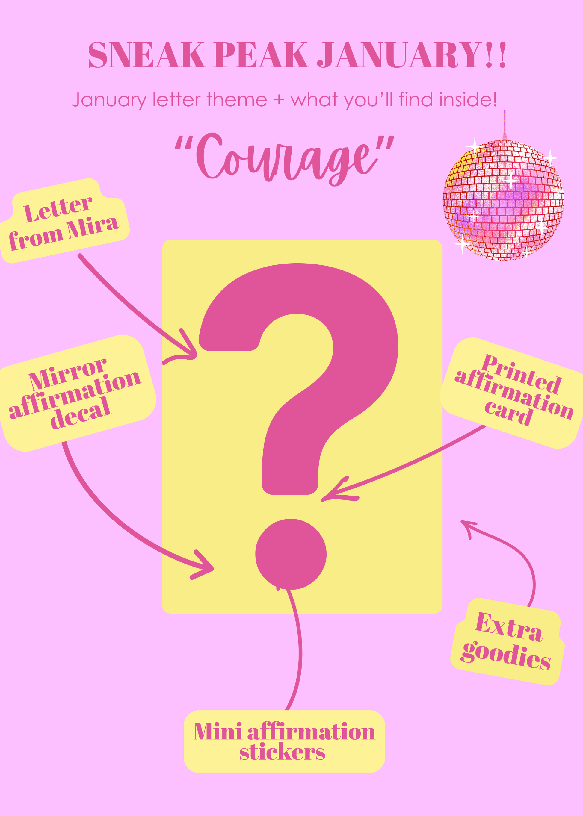 January Mail Club Letter: One-Off Edition (No Subscription) - HerParade 