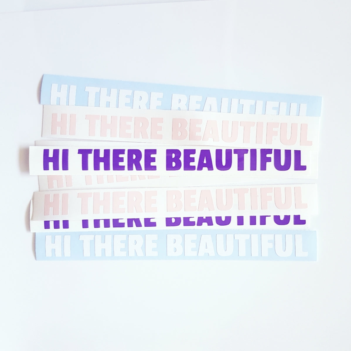 Hi there beautiful mirror self affirmation vinyl decal - HerParade 