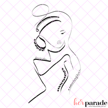 Load image into Gallery viewer, Women Empowerment Female line digital art print A3 A4 - HerParade 
