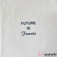 Load image into Gallery viewer, The Future Is Female Embroidered Tote Bag International Women’s Day 2022 - HerParade 

